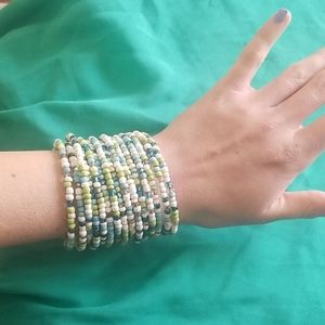 Beaded cuff bracelet